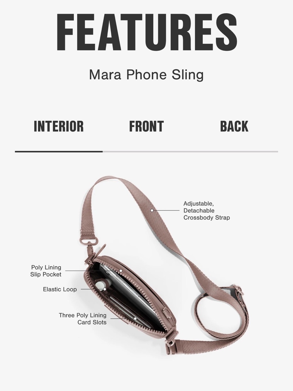 Dagne Dover Navy Mara Phone Sling - Picture 5 of 7
